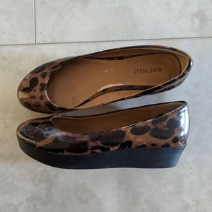 Animal Print Nine West platform size 7.5M